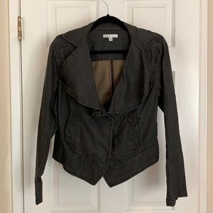 CAbi Lightweight Waxed Linen Jacket